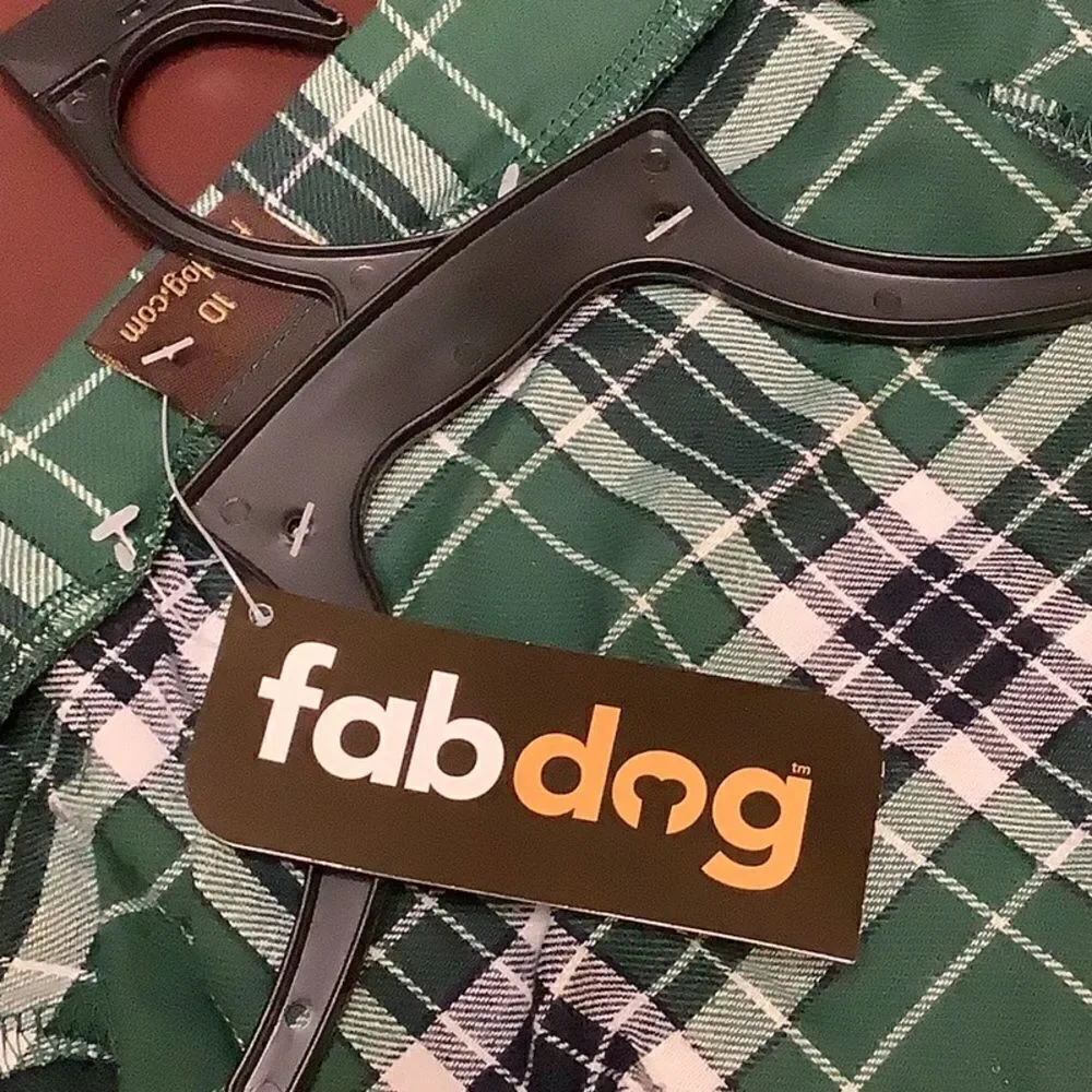 🎈Green Plaid Flannel Dog Pajamas